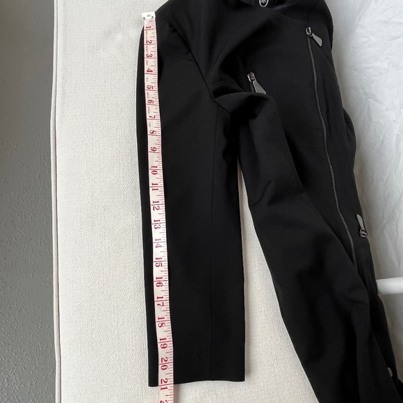 Alexander McQueen (42 IT) asymmetrical, wool long jacket, black, zippers, EUC. - Picture 14 of 16